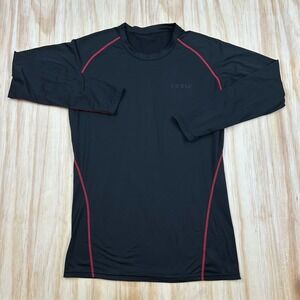Tesla Compression Shirt Boys‎ Youth 2XL Black Base Layer Long Sleeve Outdoor